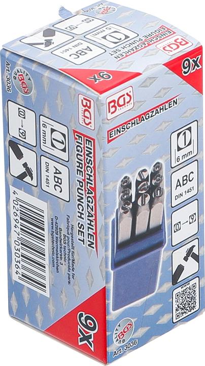 Produktbild BGS Einschlagzahlen 6 mm