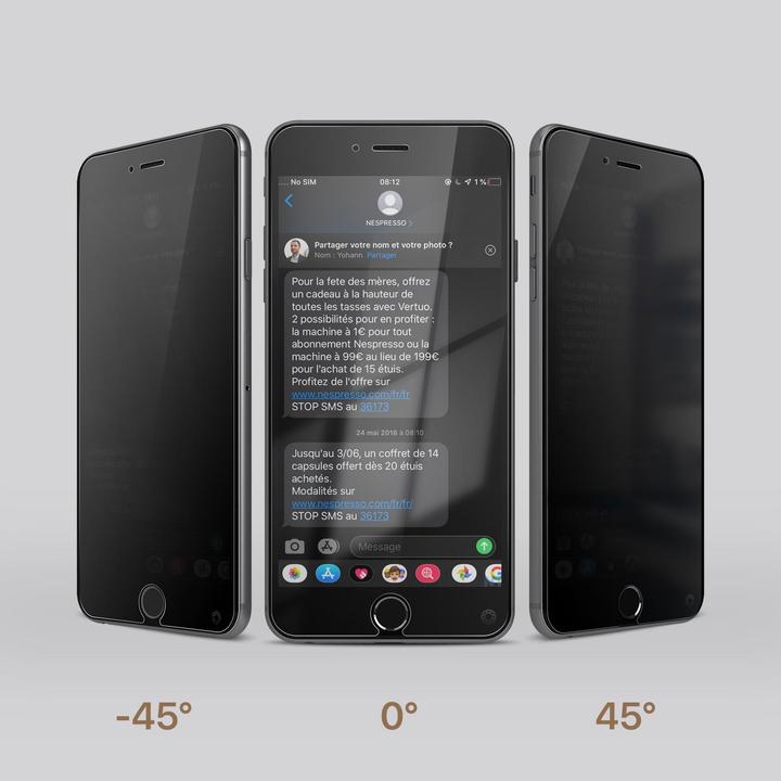 Actual product image Bigben Connected Privacy glass screen protector (1 Piece, Apple iPhone 6)