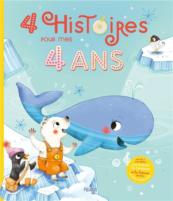 Actual product image Fleurus 4 histoires pour mes 4 ans + 1 CD audio (French, Collectif, 2023)