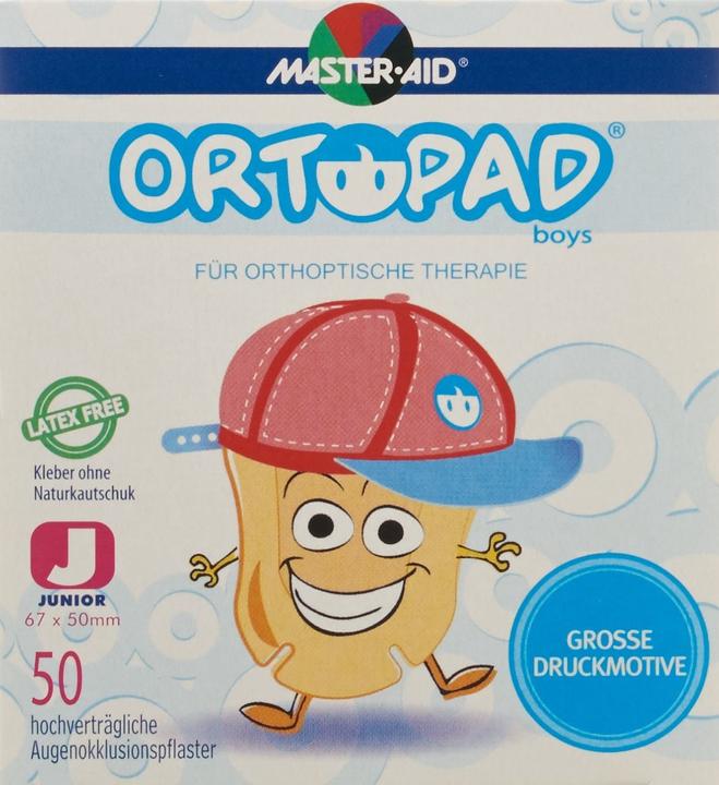 Actual product image Master Aid Eye Patch Junior Boys 50 Piece (50 x)