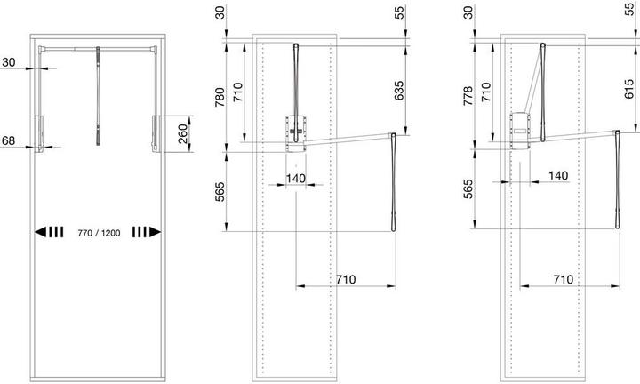 Produktbild Servetto Kleiderlifte, Industriemodell (1 Stk.)