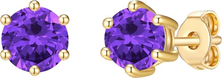 Glanzstücke München Damen Sterling Silber Amethyst gelbgold - 28715 (Sterling Silber)