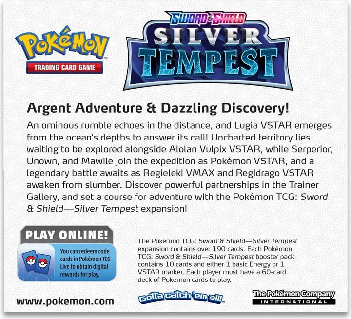 Immagine prodotto Pokémon Silver Tempest (Inglese, Display del booster)
