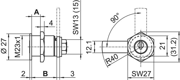 Actual product image Kaba Locking cylinder 20/star type M1061 (Locking cylinder)