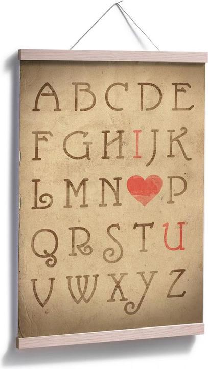 Image du produit Trenddeko Alphabet de l'amour (40 x 60 cm)