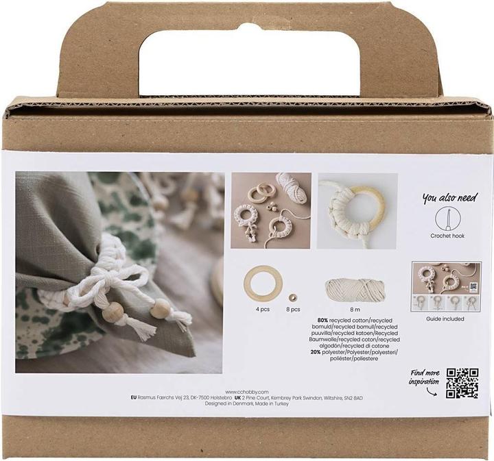 Actual product image Creativ Company Mini Craft Kit - Macramé - Napkin Ring (977627)
