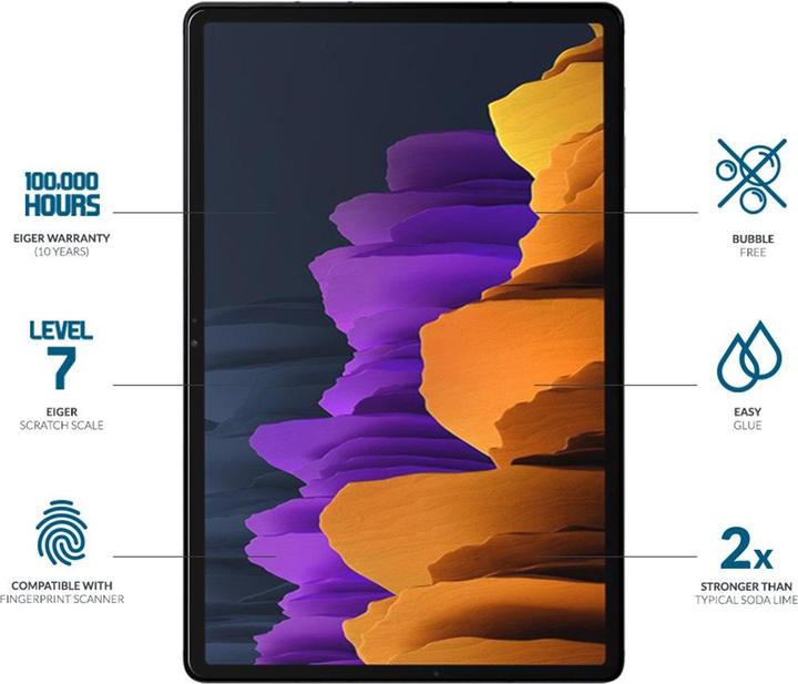 Produktbild Eiger Mountain Glass Clear (1 Stück, Galaxy Tab S9, Galaxy Tab S8, Galaxy Tab S9 FE, Galaxy Tab S7)