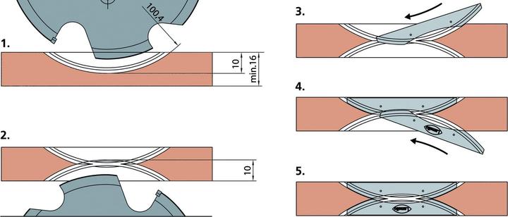 Produktbild Lamello Mittelwandverbinder CLAMEX P Medius 14/10 (Verbindungsbeschlag, 160 Stk.)