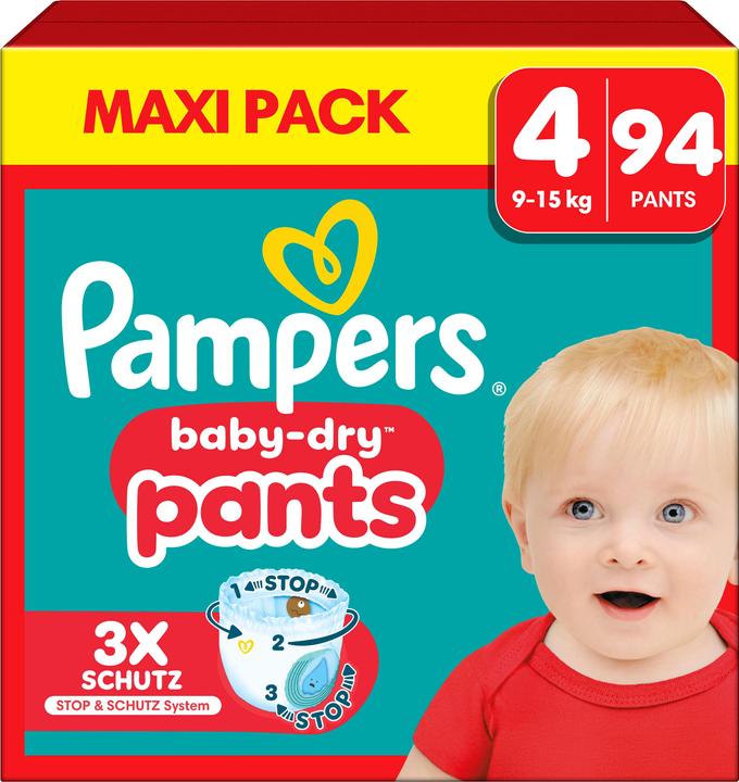Produktbild Pampers Baby-Dry Pants (Gr. 4, Halbmonatsbox, 94 Stück)