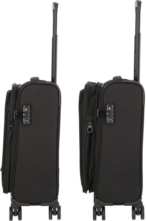 Image du produit D&N Travel Line 9704 4 roues trolley cabine S 55 cm avec soufflet extensible (38 l, Bagage à main (jusqu'à 50l))