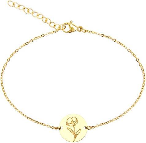 Produktbild HCA Armband - "Your Flower" - Edelstahl vergoldet - Mohnblume (Edelstahl)