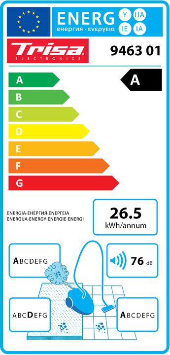 Energy Label Trisa Comfort Clean T6301