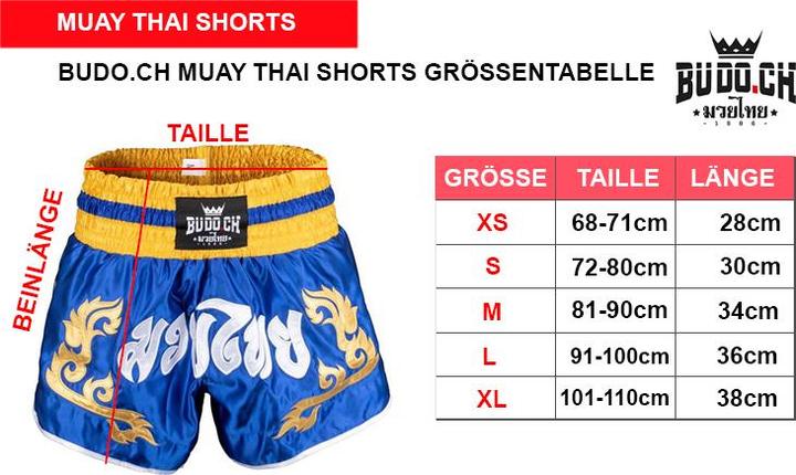 Immagine prodotto Budo.ch Muay Thai Shorts 'King' Gr.S (S)
