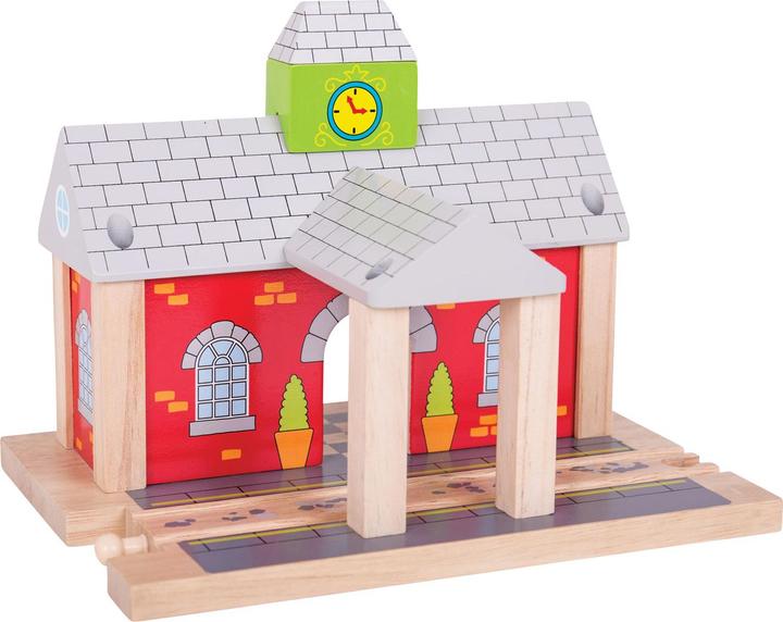 Actual product image Bigjigs Wooden rail station