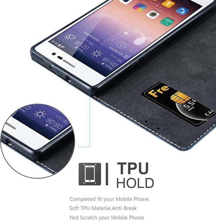 Productafbeelding Cadorabo Boek X Portemonnee Hoesje (Huawei Ascend P7)