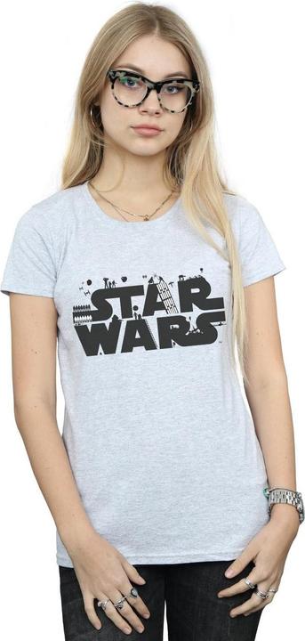 Actual product image Star Wars Womens/Ladies Minimalist Logo Cotton T-Shirt (XL)