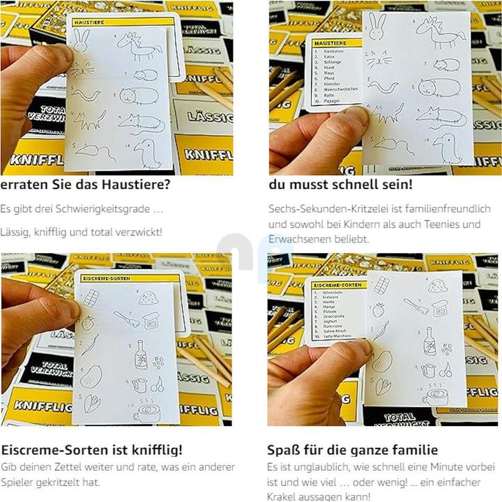 Actual product image Gamely SIX-SECOND SCRITZELEI - The (probably) fastest drawing game in the world (German)