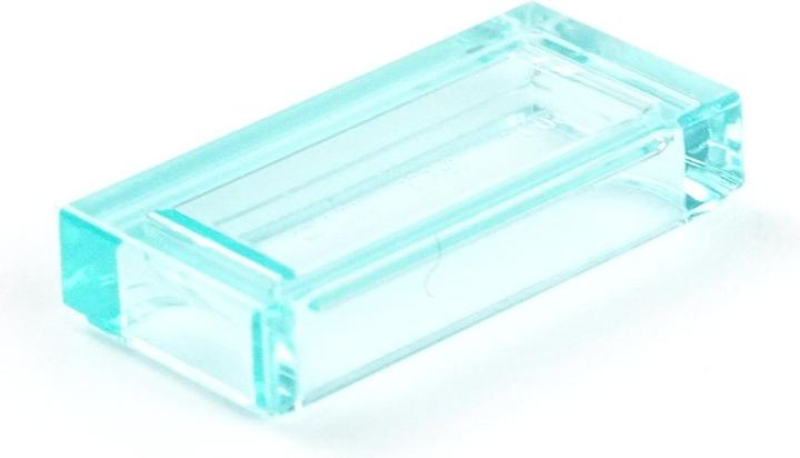 Produktbild LEGO 1x2 Fliesen transparent Hellblau - 250 Stueck - Trans blue tile 3069b (LEGO Zubehör)