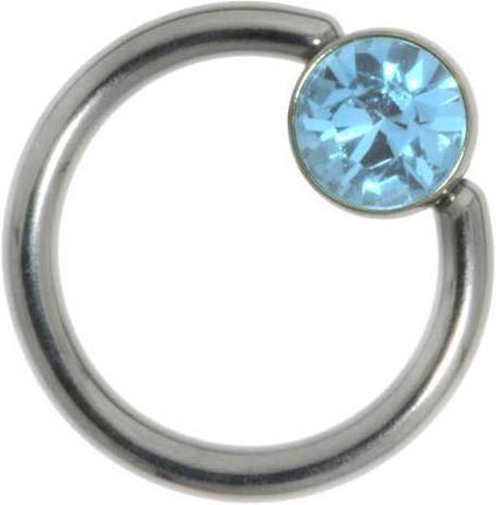 Image du produit Bijouteria Tige piercing (Acier inoxydable, Cristal Swarovski)