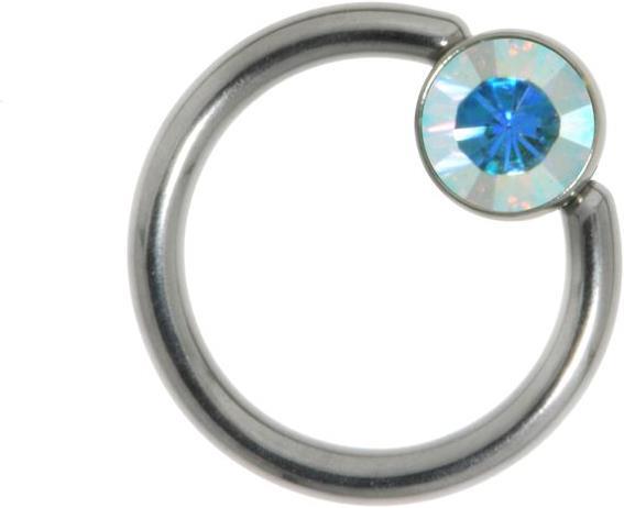 Bijouteria 1.2mm Piercingstab (Edelstahl, Swarovski Kristall)