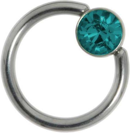 Produktbild Bijouteria 1.2mm Piercingstab (Edelstahl, Swarovski Kristall)