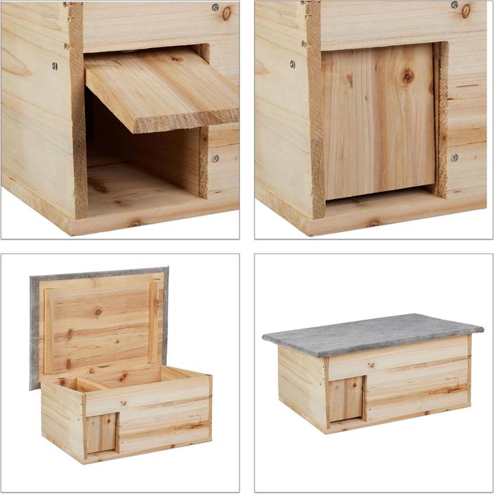Image du produit Relaxdays Maison pour hérisson résistant à l'hiver