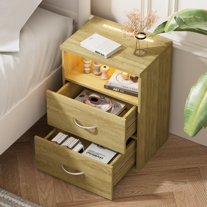 Image du produit Casaria Table de chevet (39 x 28 x 54 cm)