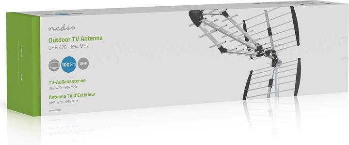 Image du produit Nedis Antenne extérieure - UHF - portée de réception : ≥50 km - LTE700 - gain dBi (avec câble d'antenne) (Antenne parabolique, 13.50 dB, LTE)