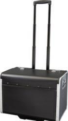 Produktbild Alassio Aktenkoffer PARMA, Lederimitat, schwarz arretierbares Trolleysystem, verstärkter Alurahmen