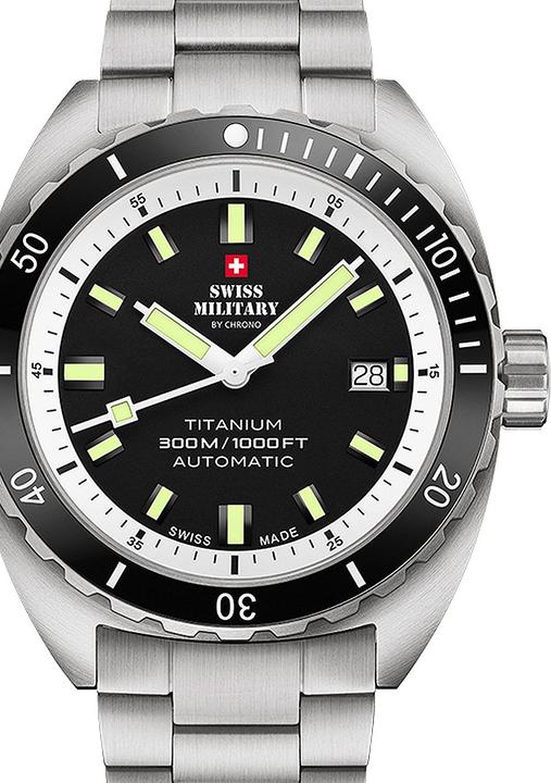 Produktbild Swiss Military SMA34100.02 Diver Titanium Automatik 42mm 30ATM (Taucheruhr, 42 mm)