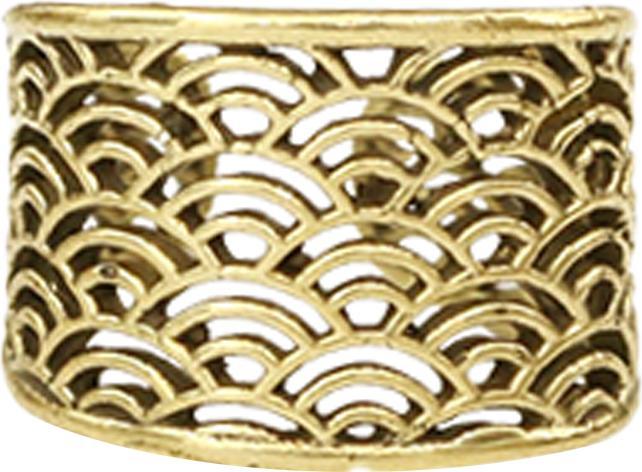 Image du produit Star Piercing Ear Cuff vergoldet Wasserwellen