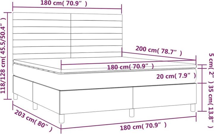 Produktbild VidaXL Anna (180 x 200 cm, 180 x 200 cm)