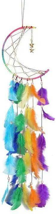 Image du produit Cover-Discount Attrape-rêves Dream Catcher Arc-en-ciel Lune (40 x 16 cm)