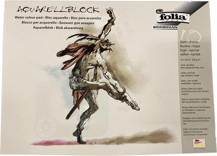 Folia Bloc aquarelle (18 x 24 cm, Couverture rigide)
