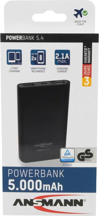 Immagine prodotto Ansmann Powerbank 5.4 (5000 mAh, 20 Wh)