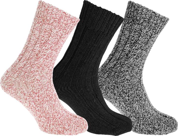 Immagine prodotto Floso - Calzini in misto lana (3 paia) - Adulti/Unisex (confezione da 3, 37 - 42)