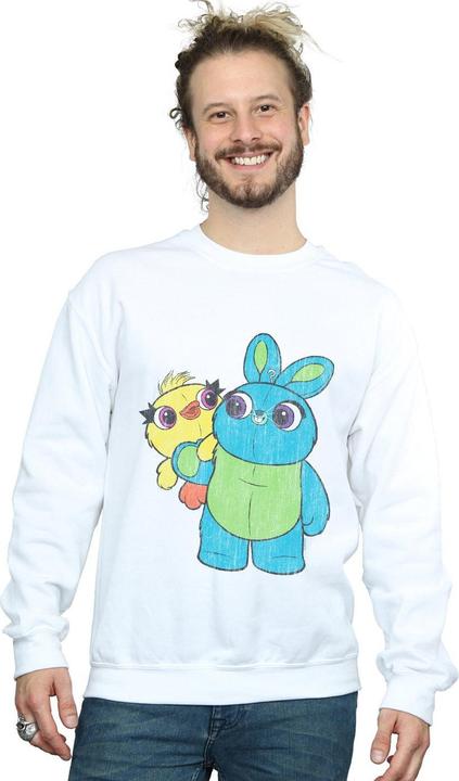 Immagine prodotto Disney Toy Story 4 Ducky And Bunny Distressed Pose Felpa Uomo (L)
