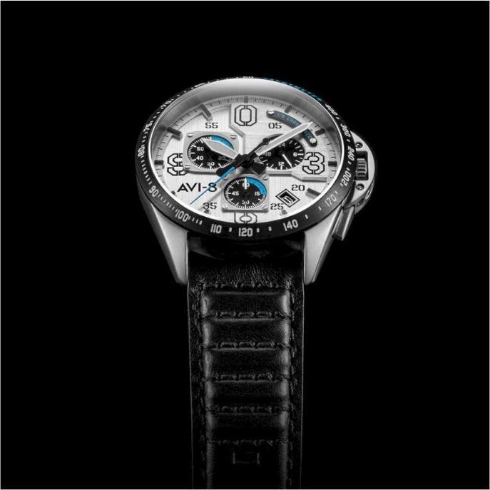 Actual product image AVI-8 AV-4077-01 P-51 Mustang Chronograph 43mm 5ATM (Analogue wristwatch, 43 mm)