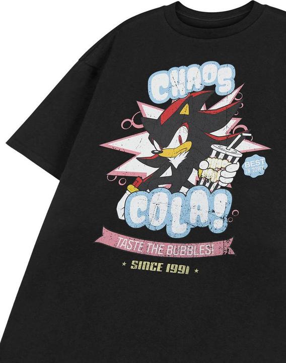 Immagine prodotto Sonic The Hedgehog Chaos Cola Maglietta Ombra Maniche Corte Uomo (L)