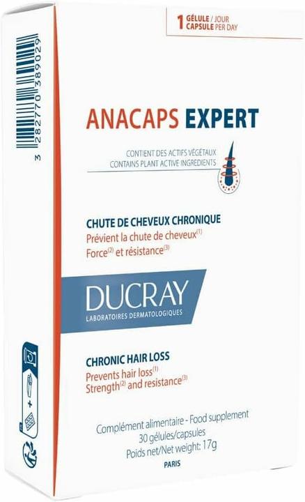 Produktbild Pierre Fabre Ducray Anacaps Experte, 30 Kapseln (Körperlotion)