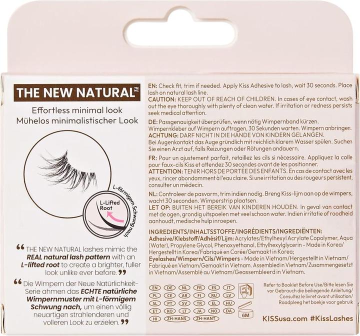 Produktbild KISS Artificial eyelashes The New Natural - Variant: 02 Silver Ring (Künstliche Wimpern)