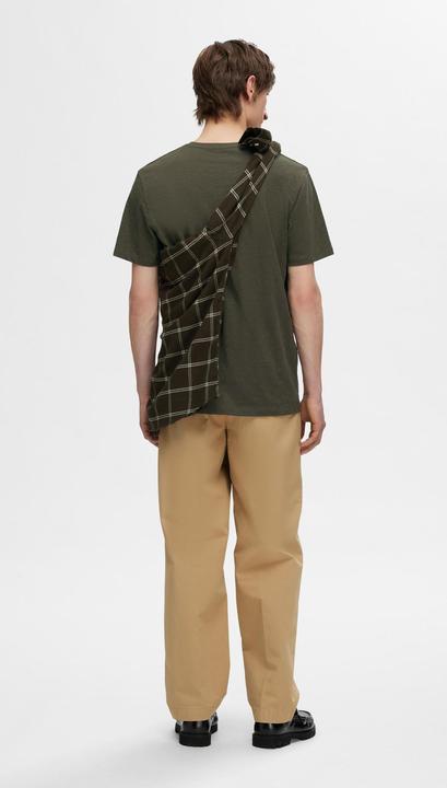 Actual product image Selected Homme Flame yarn cotton T-shirt (XL)