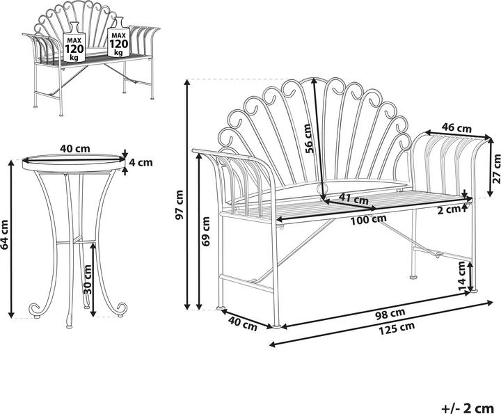 Produktbild Beliani Cavinia (125 cm)