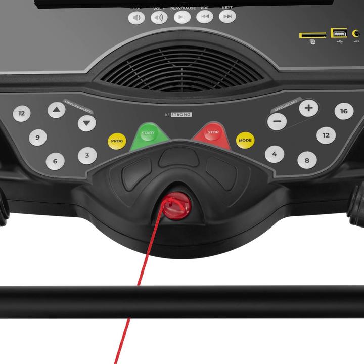 Produktbild Gymrex Profi Laufband elektrisch 1.837 W 1-20 km/h 120 kg 12 Programme LCD Heimtrainer