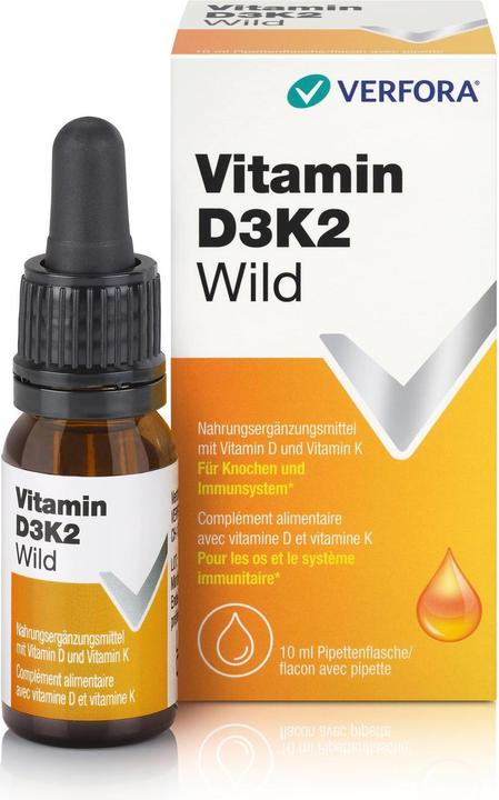 Produktbild Verfora Vitamin D3K2 Wild (10 Stück, Tropfen)