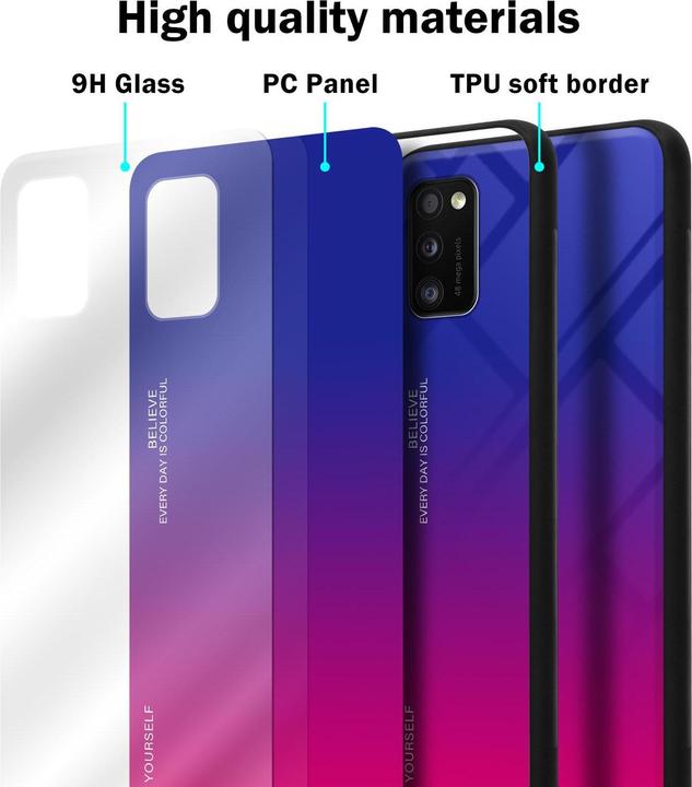 Productafbeelding Cadorabo TPU 2 kleuren glasdekking (Samsung Galaxy A41)