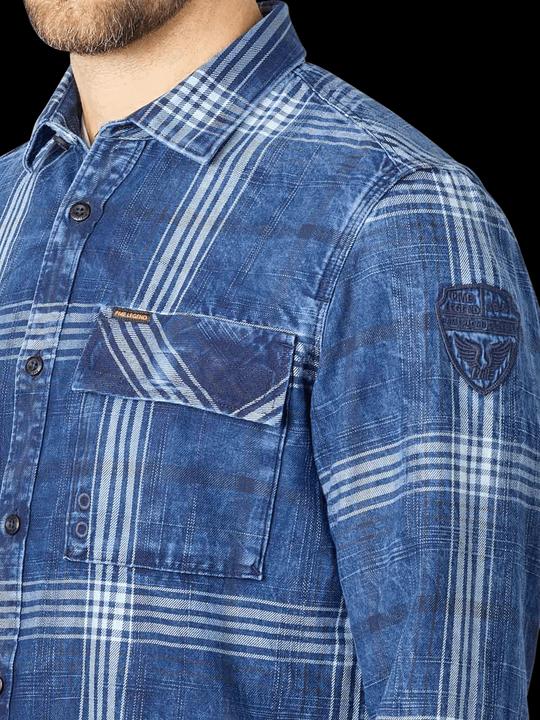 Immagine prodotto Pme Legend Blue Indigo Shirt Slub Check Real Indigo (XL)