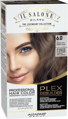 Produktbild Il Salone Milano Plex Rebuilder Permanent Hair Color Cream 6.0 Dark Blonde Professional Hair Dye Kit (6.0 Dark Blonde)