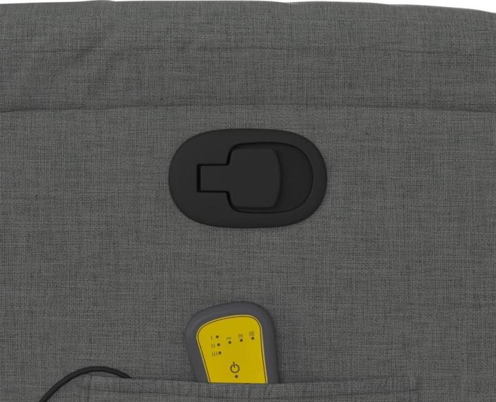 Actual product image VidaXL Massage chair dark grey fabric,Colour: Dark grey,Material