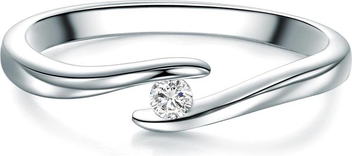 Actual product image Trilani Ladies sterling silver cubic zirconia silver - 6792 (50, 925 Silver)